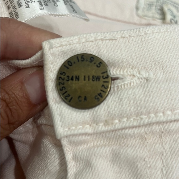 Current/Elliott Women's Skinny Jeans in Light Pink - Picture 3 of 7